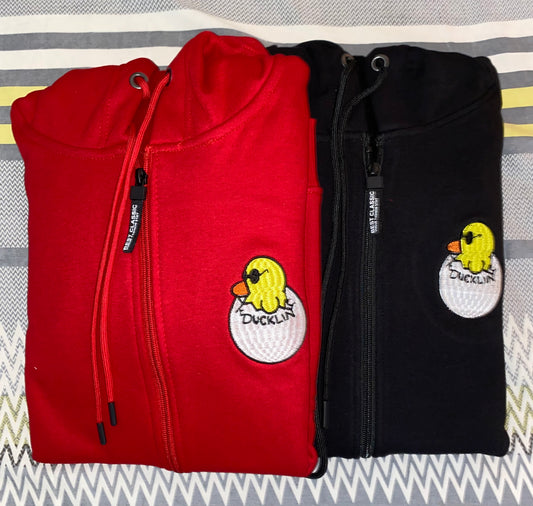 DUCKLIN Story Zip-Up Hoodies (Sewn Logo)