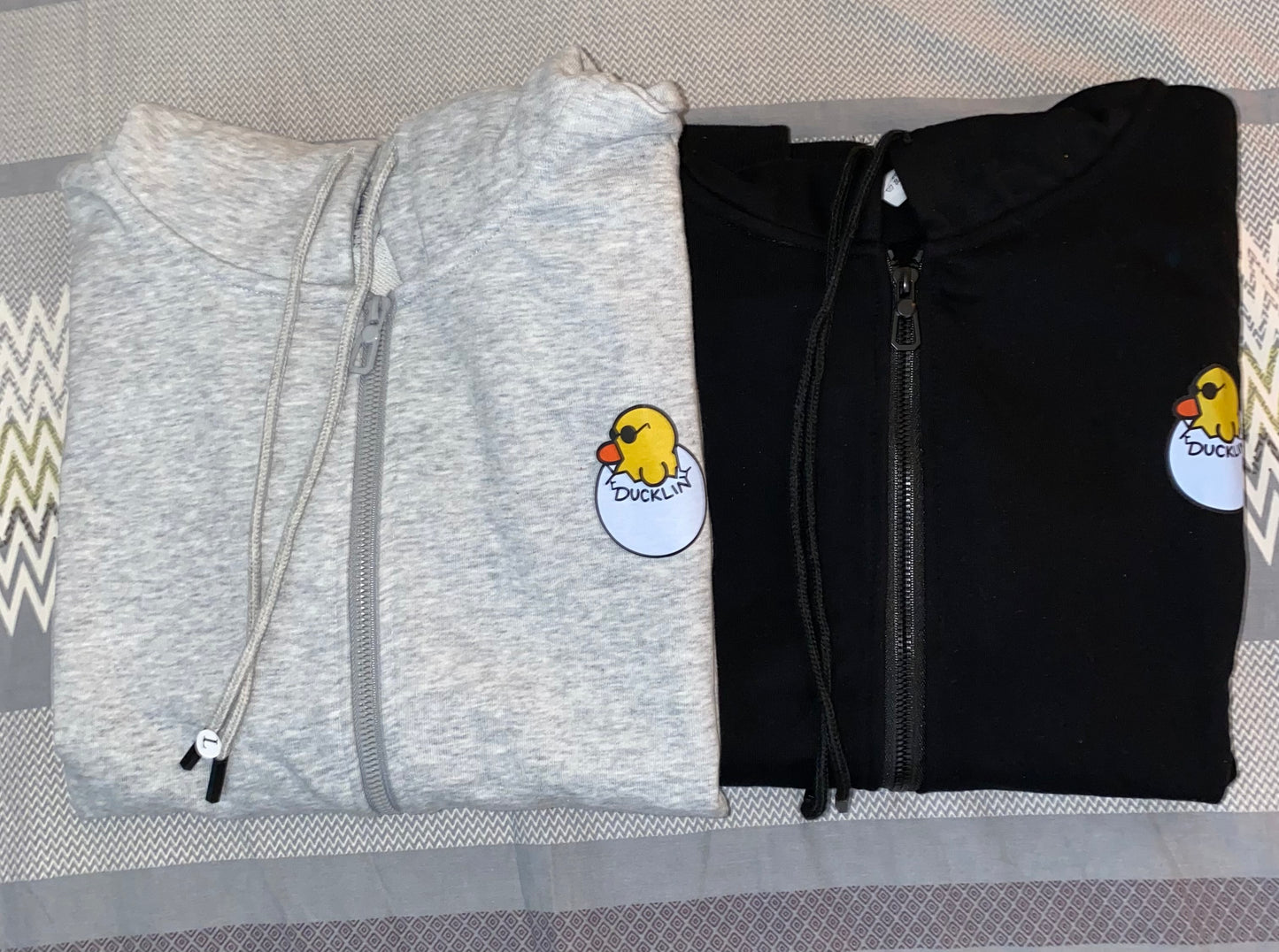 DUCKLIN Zip-Up Story Hoodies